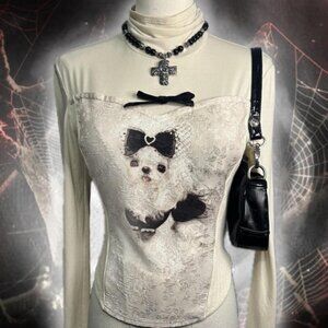 IN SEARCH OF! Aviva On Earth Dog Corset Style Sweater